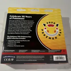 Pokemon TCG Pokemon Day 2026 Sealed Box w/ Pikachu Promo & 3 Booster Packs - Image 2