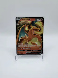 Pokemon TCG Charizard v Crown Zenith Holo Ultra Rare Card 018/159 - Image 1