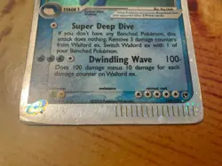 Pokemon Wailord EX 100/100 Sandstorm Card - HP/Damaged - Holofoil HP/DMG - Image 3