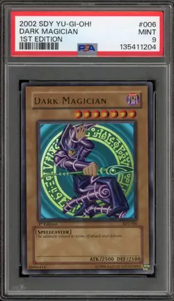 Yu-Gi-Oh! Dark Magician Starter Deck Yugi 1st Edition SDY-006 PSA 9 Mint - Image 1