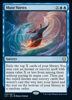 Muse Vortex - Light Play MTG Commander 2021 Strixhaven - Image 1