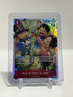 Ace & Sabo & Luffy OP13-007 Carrying On His Will Foil - Image 1