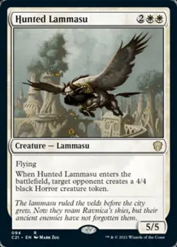 Hunted Lammasu - Light Play MTG Commander 2021 Strixhaven - Image 1