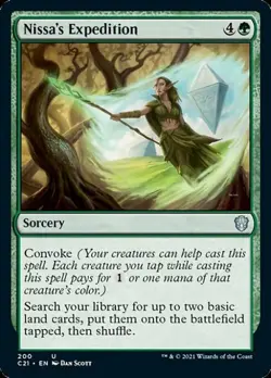 Nissa's Expedition - Light Play MTG Commander 2021 Strixhaven - Image 1