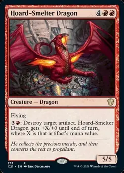 Hoard-Smelter Dragon - Light Play MTG Commander 2021 Strixhaven - Image 1