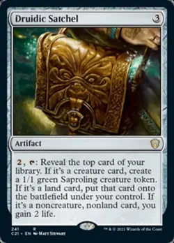 Druidic Satchel - Light Play MTG Commander 2021 Strixhaven - Image 1