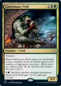 Gluttonous Troll - Light Play MTG Commander 2021 Strixhaven - Image 1