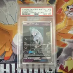 PSA 10 Mewtwo Gx 2017 Pokemon Sun & Moon Shining Legends #78 - Image 2