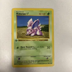 Pokemon - 1st Edition Shadowless Nidoran - Base Set 55/102 - PSA 9 Mint!! - WOTC - Image 1