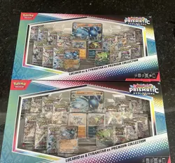 Pokemon Prismatic Lucario ex Tyranitar ex Premium Collection Sams Club SEALED - Image 1