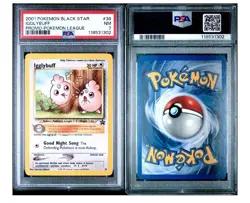 2001 Pokemon Igglybuff 36/53 Wotc Promo Regular, Non-holo PSA 7 - Image 3