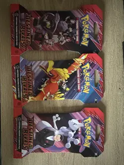 Pokemon TCG Destined Rivals Sleeved Booster Packs [x3] New Sealed and Unopened - Image 1