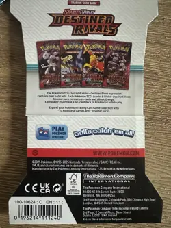 Pokemon TCG Destined Rivals Sleeved Booster Packs [x3] New Sealed and Unopened - Image 3