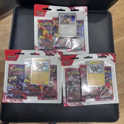 3 x Pokemon TCG Destined Rivals 3-Pack Sealed Triple Blister Pack - Image 1