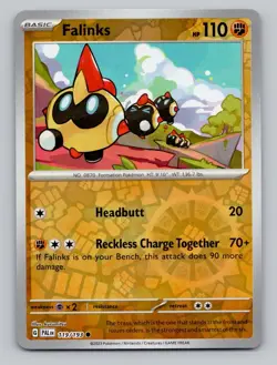 Reverse Holo Falinks #119/193 Common SV02: Paldea Evolved Pokemon - Image 1