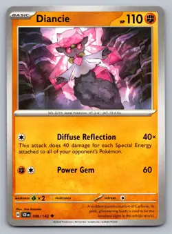 Pokemon TCG SV07: Stellar Crown Diancie 086/142 - Image 1