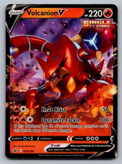 Pokemon TCG SWSH06: Chilling Reign Volcanion V 025/198 - Image 1