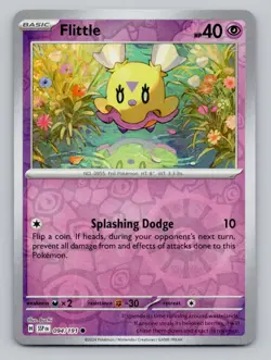Reverse Holo Flittle #094/191 Common SV08: Surging Sparks Pokemon - Image 1