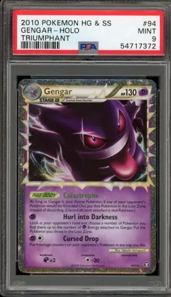 Pokemon Gengar Prime Triumphant Holo Ultra Rare #94 PSA 9 Mint - Image 1