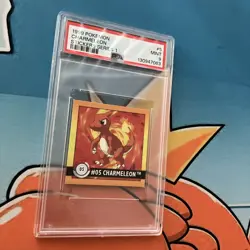 PSA 9 - 1999 Pokemon Charmeleon #5 Stickers Artbox Series 1 - Image 2