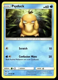 POKEMON PSYDUCK COSMIC ECLIPSE 40/236 C NM/M - Image 1