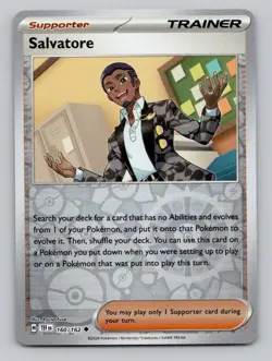 Reverse Holo Salvatore #160/162 Uncommon SV05: Temporal Forces Pokemon - Image 1