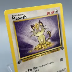 Meowth 56/64 - Jungle - 1st Edition - Pokemon TCG - Image 1