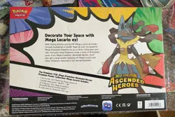 Pokemon TCG Mega Evolution Ascended Heroes Premium Poster Collection Lucario - Image 2