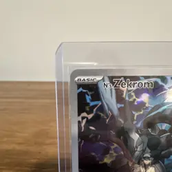 Pokemon N's Zekrom Full Art Holo Promo Pokemon Center Stamp Ascended Heroes - Image 3