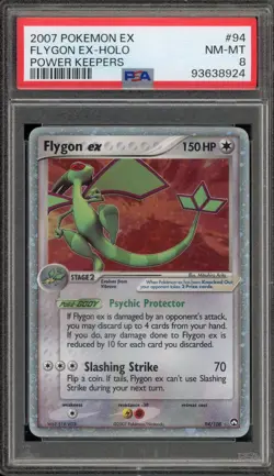 Pokemon Flygon ex EX Power Keepers Holo Ultra Rare #94 PSA 8 - Image 1