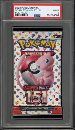 Pokemon 151 MEW EN Sealed Booster Pack PSA 9 Mint - Image 1