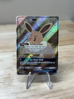 Pokemon TCG Eevee GX SM233 Full Art Promo Black Star NM - Image 1