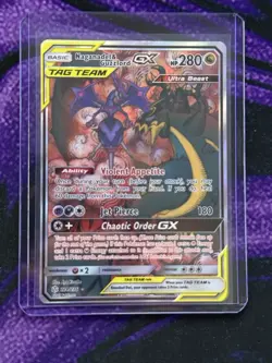 Pokemon Naganadel & Guzzlord GX 224/236 SM Cosmic Eclipse Full Art PACK FRESH - Image 1