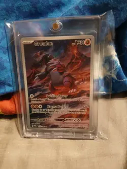 Groudon 199/182 Illustration Rare Paradox Rift Pokemon Near Mint - Image 1