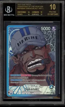 One Piece CCG Sakazuki Awakening/New Era Alt Art OP05-041 BGS 10 BLACK LABEL - Image 1