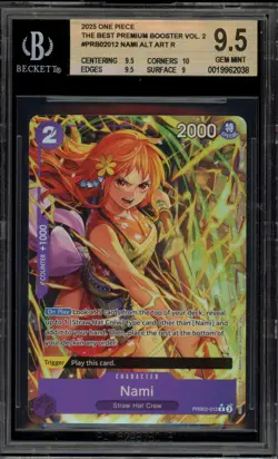 One Piece CCG Nami PRB02 Alternate Art PRB02-012 BGS 9.5 - Image 1