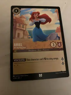 Ariel On Human Legs Disney Lorcana The First Chapter 1/204 Uncommon - Image 1