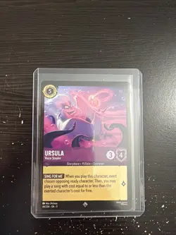 URSULA - Voice Stealer Super Rare #44/204 EN 9 Disney Lorcana FABLED - Non-Foil - Image 1