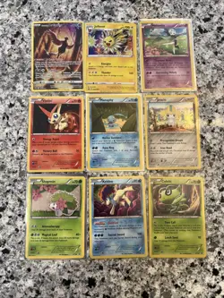 Full Art Pokemon Cards LP Lot Of 9 - Image 1