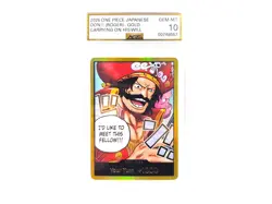One Piece English Gold Roger Gold DON Card OP13 Carry On His Will AGS 10 - Image 1