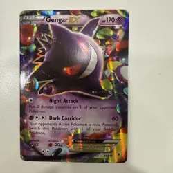 Pokemon TCG Gengar EX 34/119 Phantom Forces Ultra Rare Card - Image 1