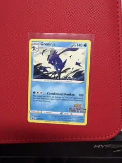 Pokemon TCG Cards Greninja SWSH305 Illustration Contest 2022 Black Star Promo - Image 2