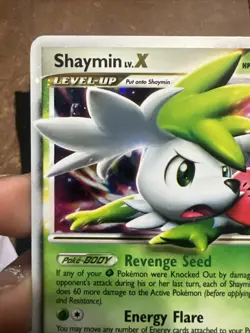 Pokemon TCG Shaymin LV.X Platinum Holo Rare Card 127/127 MP Condition - Image 2
