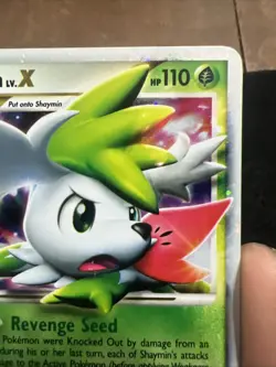 Pokemon TCG Shaymin LV.X Platinum Holo Rare Card 127/127 MP Condition - Image 3