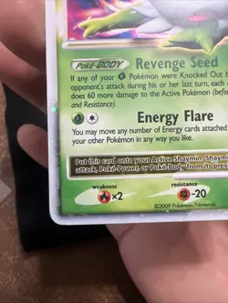 Pokemon TCG Shaymin LV.X Platinum Holo Rare Card 127/127 MP Condition - Image 5