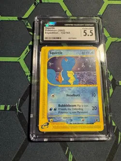 Pokemon Squirtle TCG Expedition Base Set Card 132/165 Regular - Image 1