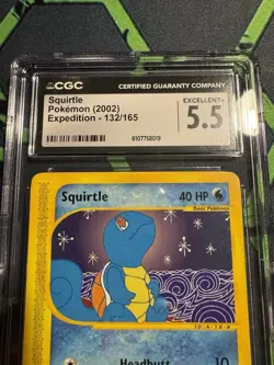 Pokemon Squirtle TCG Expedition Base Set Card 132/165 Regular - Image 4