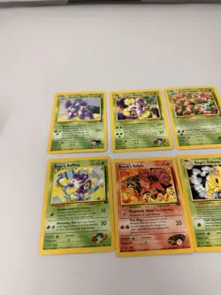 1999 Vintage Pokemon 10 Card Lot Ivysaur Vulpix Weezing Pidgey - Image 2