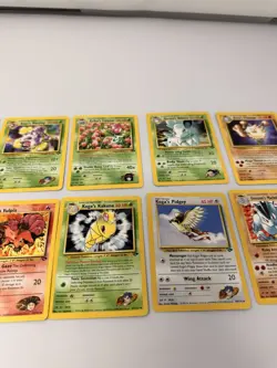 1999 Vintage Pokemon 10 Card Lot Ivysaur Vulpix Weezing Pidgey - Image 3