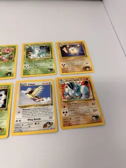 1999 Vintage Pokemon 10 Card Lot Ivysaur Vulpix Weezing Pidgey - Image 4